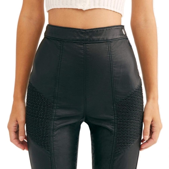 NWT Free People Black Tactical Pants - Picture 3 of 5